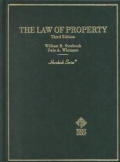 Stoebuck & Whitmans Hornbook on the Law of Property 3D Edition Hornbook Series