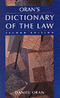 Orans Dictionary Of The Law 2nd Edition