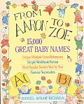 From Aaron To Zoe 15000 Great Baby Names