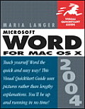 Microsoft Word 2004 For Mac OS X Visual Quickstart Guide