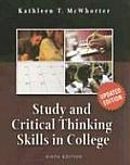 Study & Critical Thinking Skills in College, Update Edition Study & Critical Thinking Skills in College, Update Edition