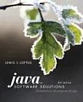 Java Software Solutions Foundations of Program Design 6th Edition