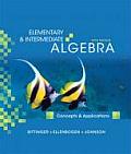 Elementary & Intermediate Algebra Concepts & Applications 5th Edition