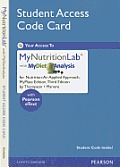 Mynutritionlabr with Mydietanalysis with Pearson Etext Standalone Access Card For Nutrition An Applied Approach Myplate Edition