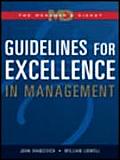 Guidelines for Excellence in Management: The Manager's Digest