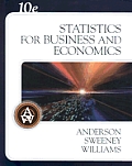 Statistics for Business and Economics - With CD (10TH 08 - Old Edition)