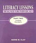Literacy Lessons Designed For Individuals Part Two Teaching Procedures