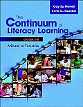 Continuum of Literacy Learning Grades 3 8 A Guide to Teaching