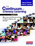 Continuum Of Literacy Learning Grades K 8 Behaviors & Understandings To Notice Teach & Support