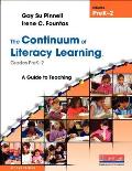 Continuum of Literacy Learning Grades Prek 2 Second Edition A Guide to Teaching Second Edition