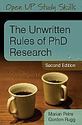 Unwritten Rules Of Phd Research