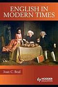 English in Modern Times: 1700-1945