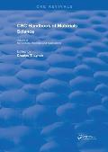 CRC Handbook of Materials Science: Material Composites and Refractory Materials