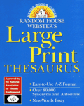 Large Print Thesaurus