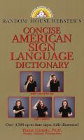 Rh Websters Concise 1st Edition American Sign La