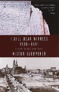 I Will Bear Witness 1 A Diary of the Nazi Years 1933 1941