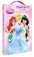 Disney Princess Fun Kit With 3 Sheets of Stickers & Colorful Crayons & Punch Out Paper Dolls & 3 Great Activity Book