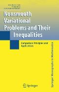 Nonsmooth Variational Problems and Their Inequalities: Comparison Principles and Applications