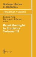 Breakthroughs in Statistics: Volume III