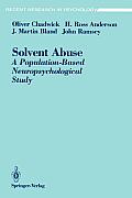 Solvent Abuse: A Population-Based Neuropsychological Study