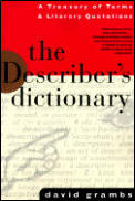 Describers Dictionary A Treasury Of Terms &