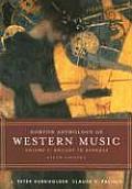 Norton Anthology of Western Music Volume 1 Ancient to Baroque 5th edition