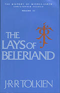 Lays Of Beleriand Volume 3 History Of Middle Earth