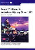 Major Problems In American History 2nd Edition