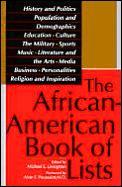 African American Book Of Lists
