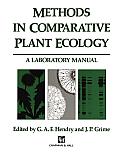 Methods in Comparative Plant Ecology: A Laboratory Manual