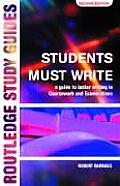 Students Must Write A Guide To Better Writing
