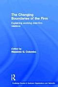 The Changing Boundaries of the Firm: Explaining Evolving Inter-firm Relations