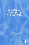 Who's Who in Contemporary Women's Writing