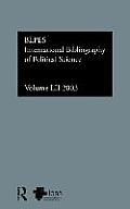 Ibss: Political Science: 2003 Vol.52