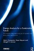 Energy Analysis for a Sustainable Future: Multi-Scale Integrated Analysis of Societal and Ecosystem Metabolism