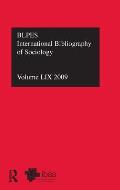 Ibss: Sociology: 2009 Vol.59: International Bibliography of the Social Sciences