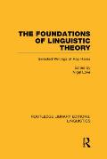 The Foundations of Linguistic Theory (RLE Linguistics B: Grammar): Selected Writings of Roy Harris