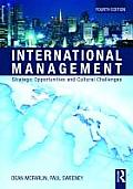 International Management Strategic Opportunities & Cultural Challenges