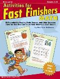 Activities For Fast Finishers Math