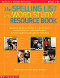 Spelling List & Word Study Resource Book