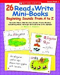 26 Read & Write Mini Books Beginning Sounds from A to Z