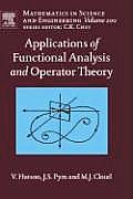 Applications of Functional Analysis and Operator Theory: Volume 200