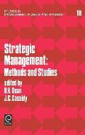 Strategic Management: Methods and Studies (Studies in Management Science & Systems)