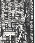 Greenwich village Writing Drawing Journal: 44 morton Street Charlie Dougherty Pen & ink Cover drawing