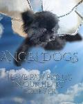 Angel dog in heaven drawing writing Journal: Angel Dogs leave paw prints in our heart forever pet loss drawing Journal