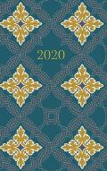 2020 Planner - Diary - Journal - Week per spread - Teal Tiles