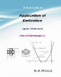 Application of Derivative: Applied Mathematics