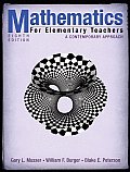 Mathematics for Elementary Teachers (8TH 08 - Old Edition)