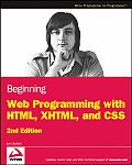 Beginning Web Programming with HTML XHTML & CSS
