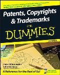 Patents Copyrights & Trademarks for Dummies With CDROM